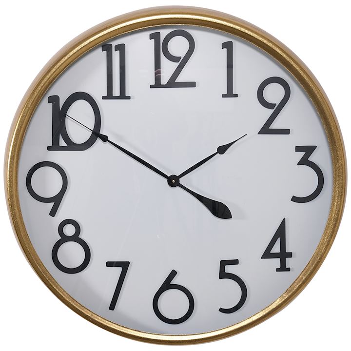 A/Q GOLD METAL WALL CLOCK 80x80cm