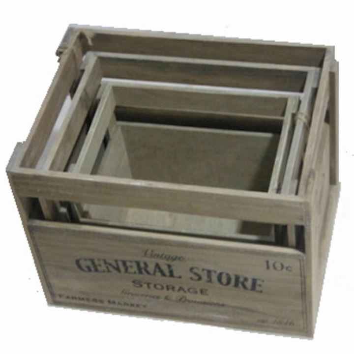 SET 3 GENERAL STORE BOXES