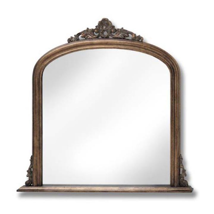 A/Q GOLD OVERMANTLE MIRROR 90x103cm
