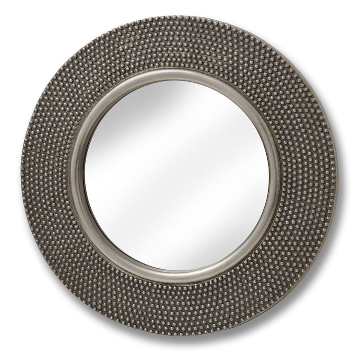 ROUND SILVER MIRROR 80cm