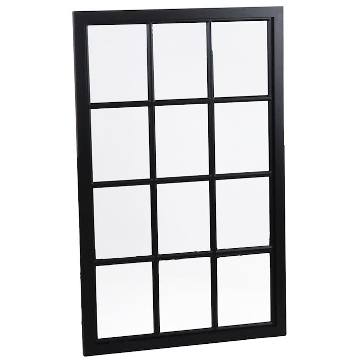 BLACK PANEL MIRROR 76x120cm