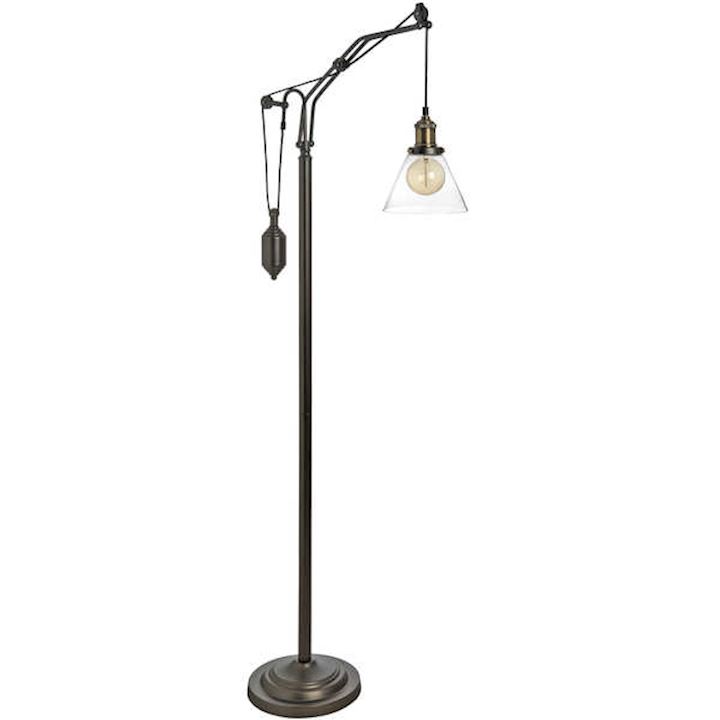 HUDSON ADJUSTABLE INDUSTRIAL FLOOR LAMP 60x35x165cm
