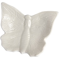 SMALL WHITE BUTTERFLY DISH 10x10x5cm