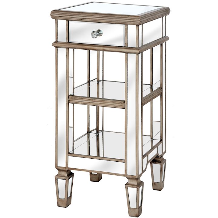 BELFRY MIRRORED COCKTAIL TABLE 40x40x90cm