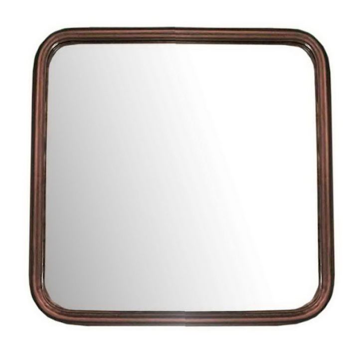 SQUARE COPPER MIRROR 31cm