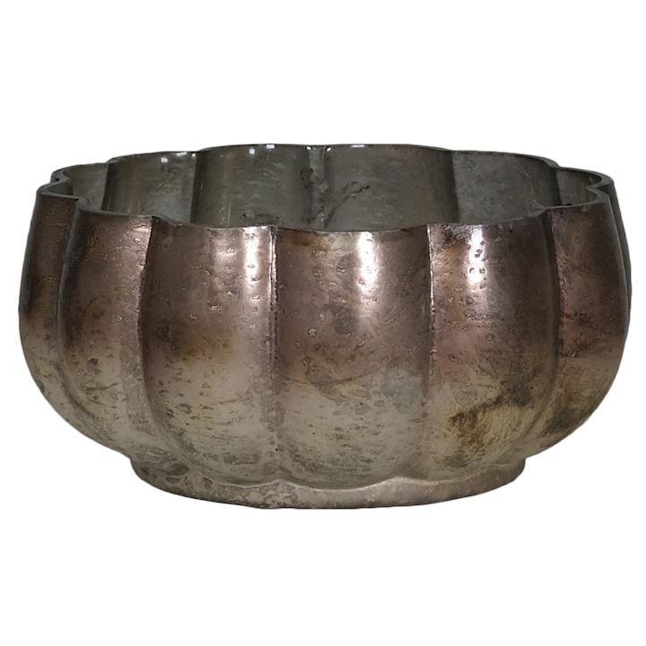 LARGE COPPER GLASS BOWL 18x9cm