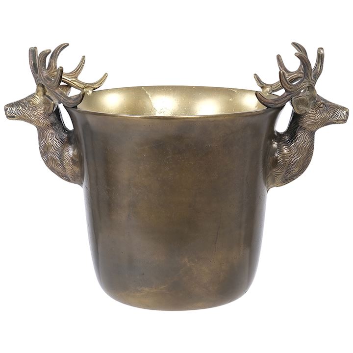 A/Q BRASS STAG COOLER 41x26x28cm