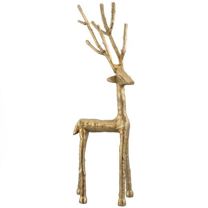SMALL A/Q BRASS TWIG STAG 46cm