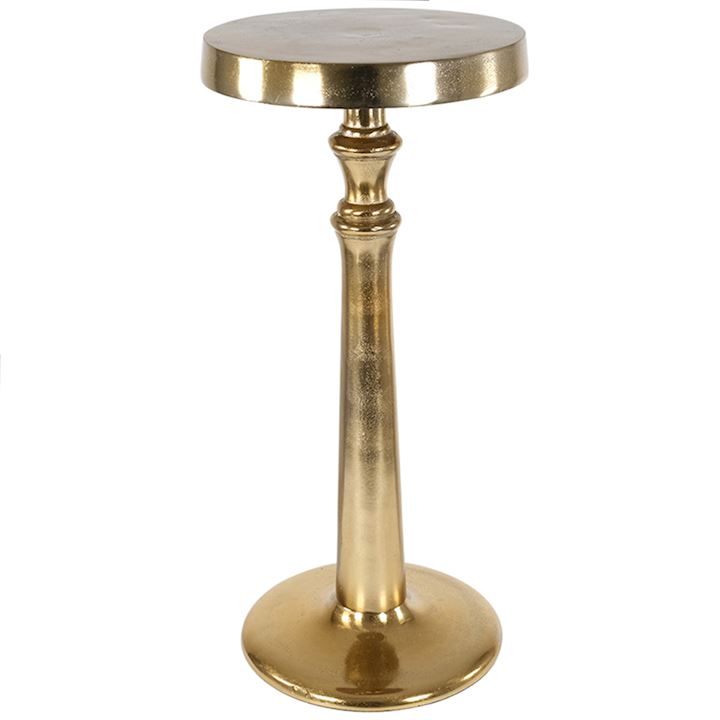 GOLD END TABLE 24x24x52cm