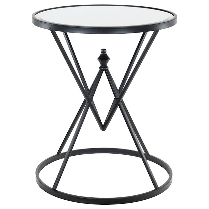 BLACK ROUND TABLE 45x45x54cm