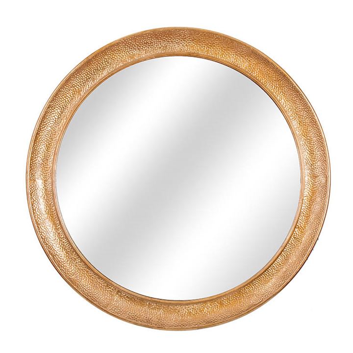 HAND HAMMERED ROUND MIRROR 70cm