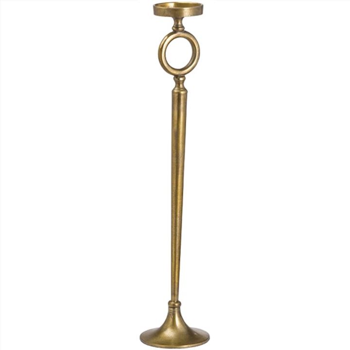 OHLSON A/Q BRASS LARGE D�COR CANDLE STAND 60cm