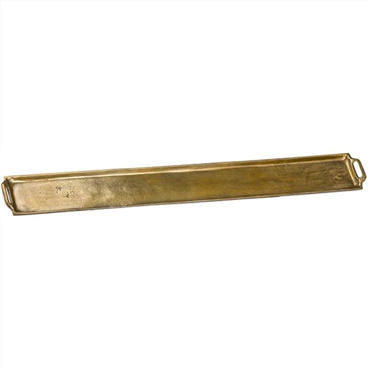 OHLSON A/Q BRASS LARGE SERVING TRAY 102x14cm