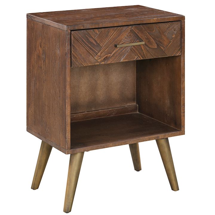 HAVANA END TABLE WITH 1 DRAWER 60x40x78cm