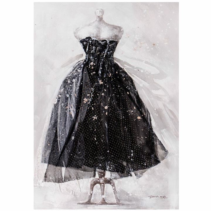 LITTLE BLACK DRESS CANVAS 70x100cm
