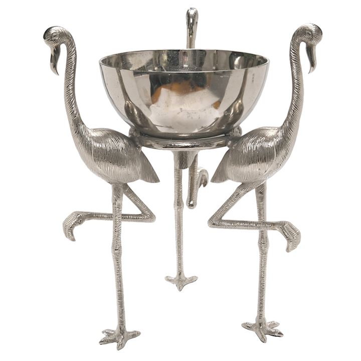 NICKLE FLAMINGO WINE COOLER 40x40x56cm