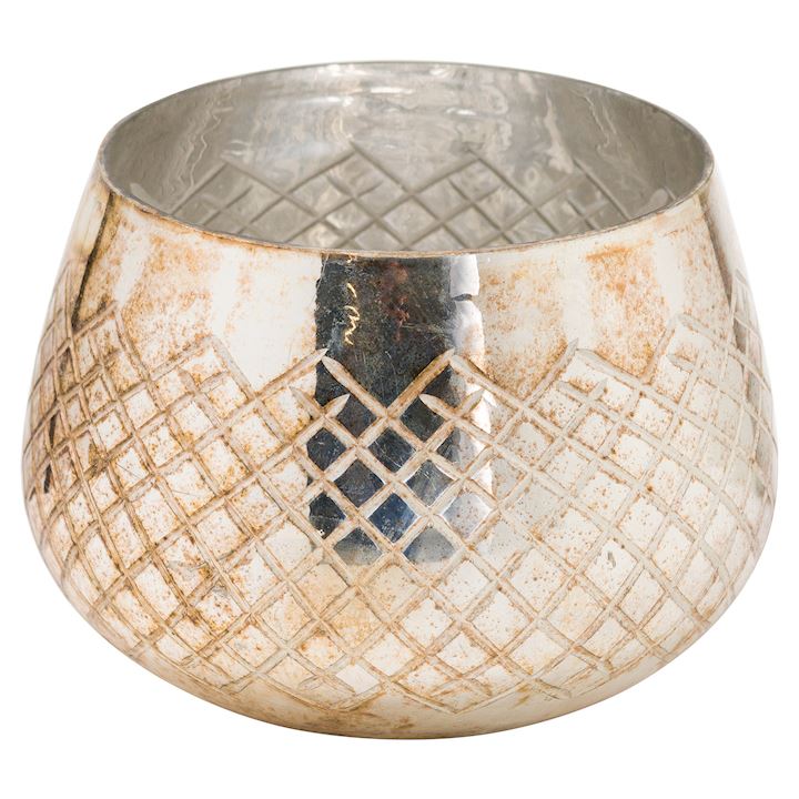 ORO PATTERNED CANDLE HOLDER 20x20x15cm