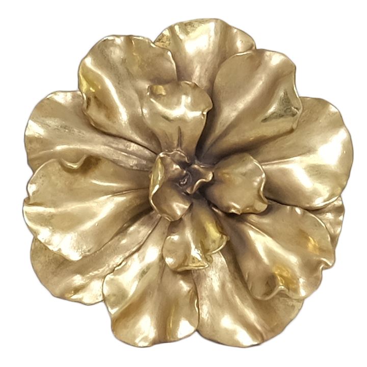 SMALL GOLD WALL FLOWER 26x7x26cm