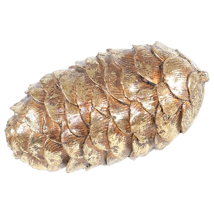 GOLD PINECONE 10x5x6cm