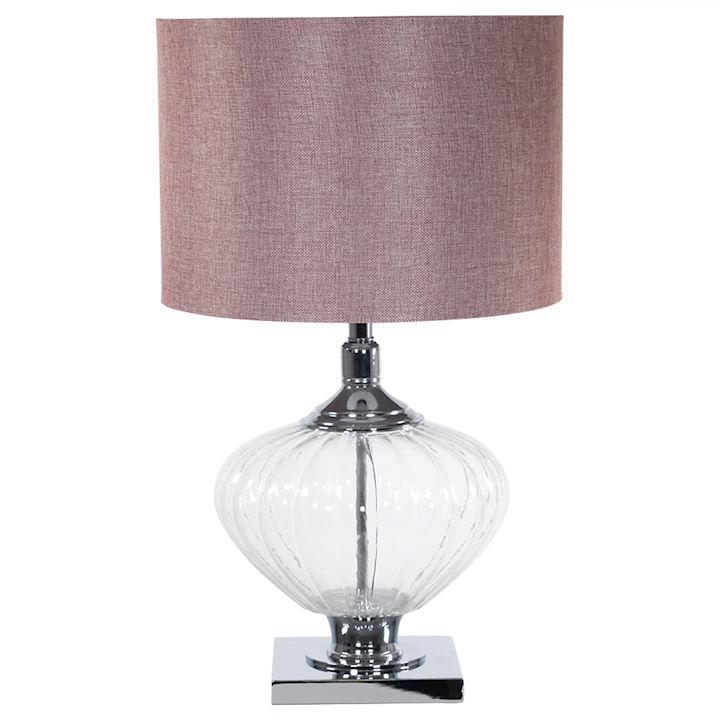 VERONA GLASS TABLE LAMP 64cm