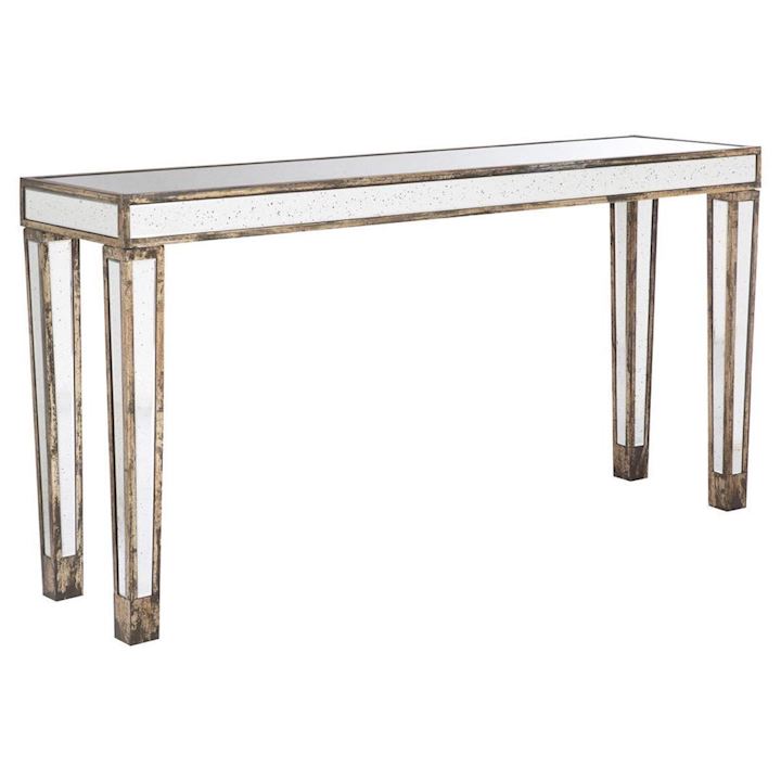 A/Q MIRRORED CONSOLE TABLE 154x41x79cm