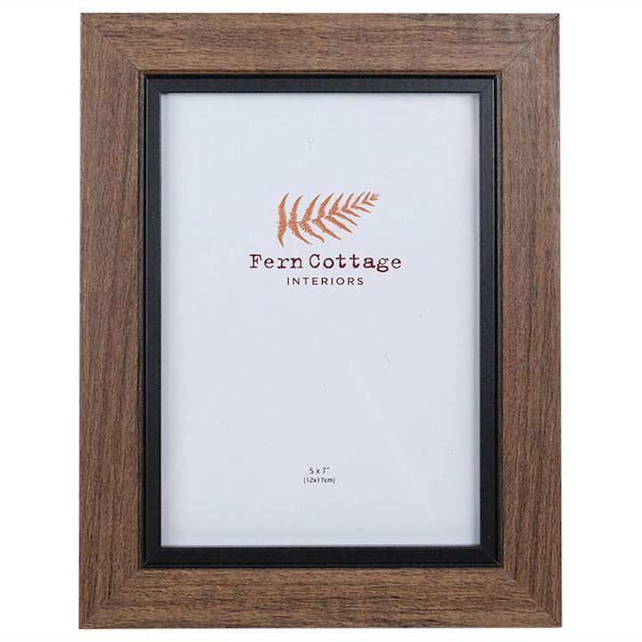 WOOD FRAME WITH BLACK INLAY 5x7