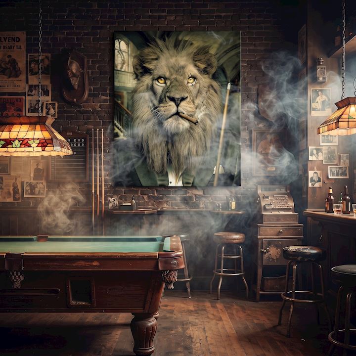 THE HUSTLER 100x100cm