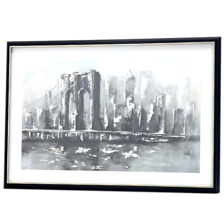 FRAMED NEW YORK SCENE 90x60cm