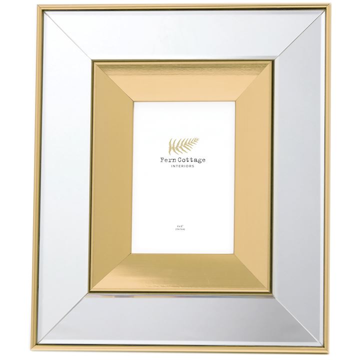 SPECIAL...GOLD MIRRORED FRAME 4X6