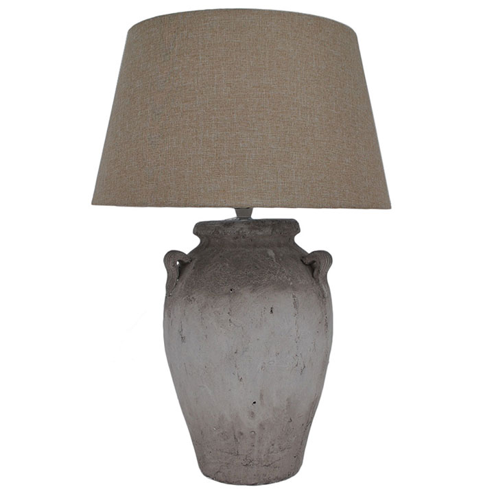 STONEWARE LAMP WITH SHADE 68cm