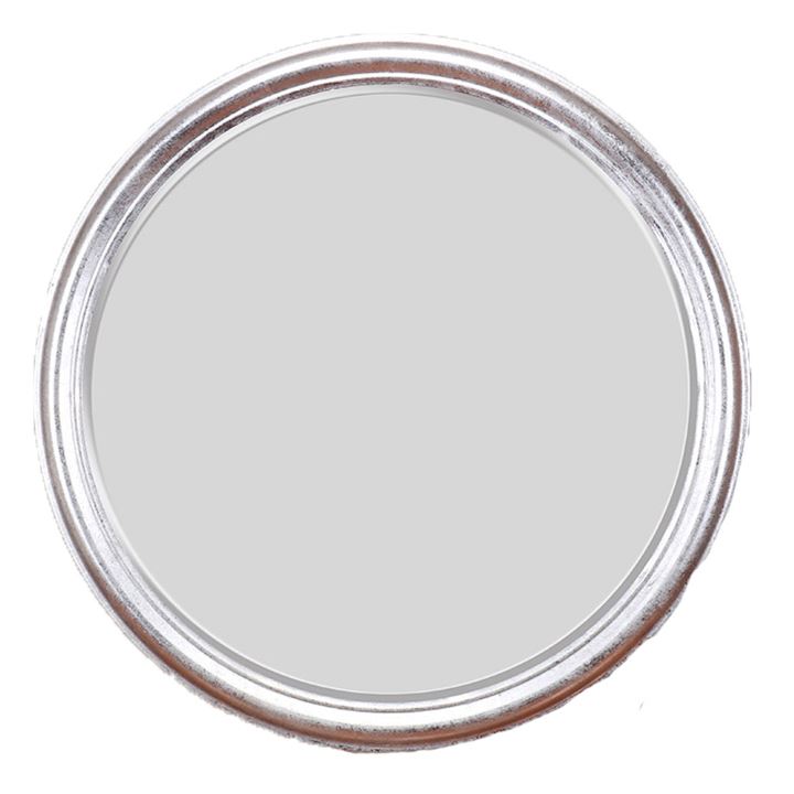 SILVER WALL MIRROR 71cm