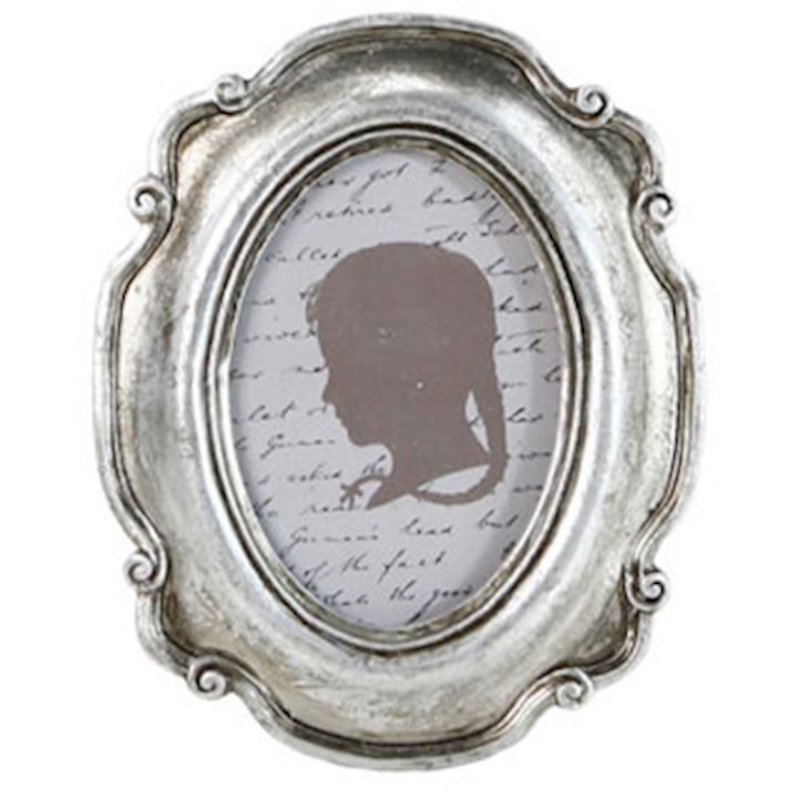 MINI OVAL SILVER FRAME