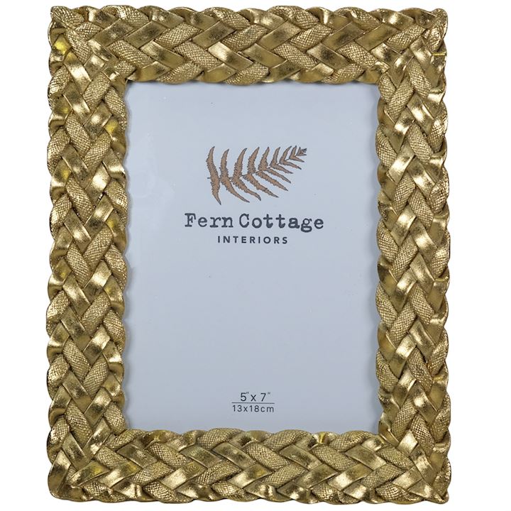 GOLD LATTICE FRAME 5x7