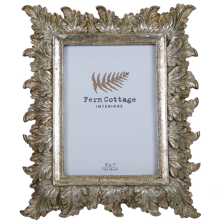 CHAMPAGNE FEATHERED FRAME 5x7