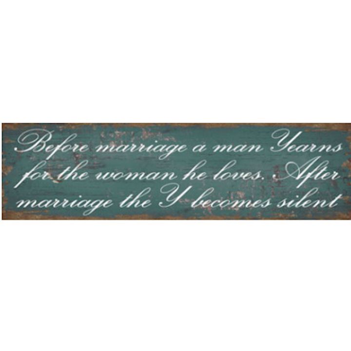 YEARNS PLAQUE 40x12cm