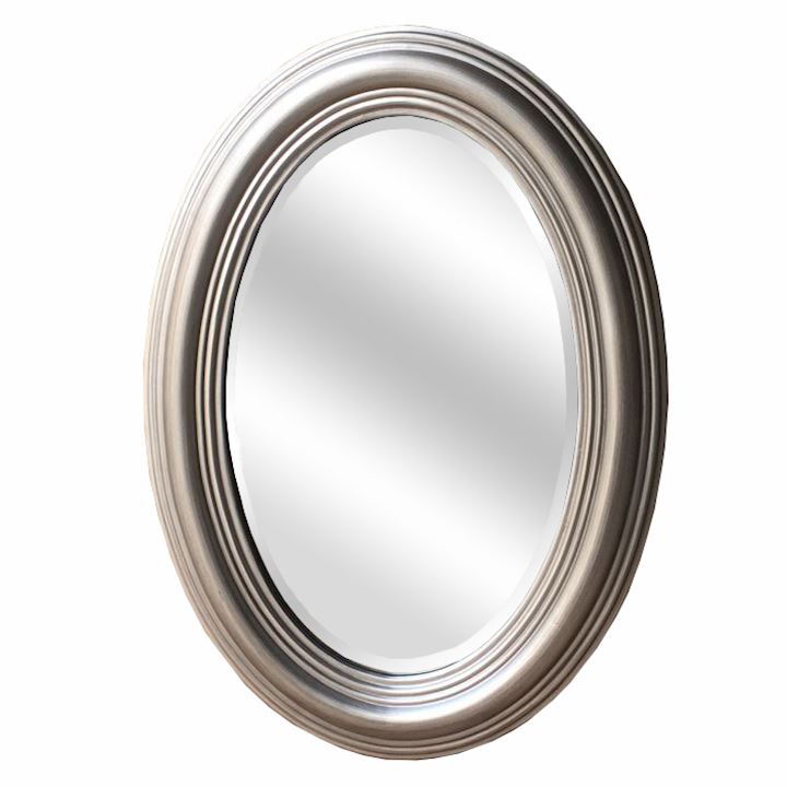 SPECIAL...A/Q SILVER BEVEL MIRROR 50X70cm