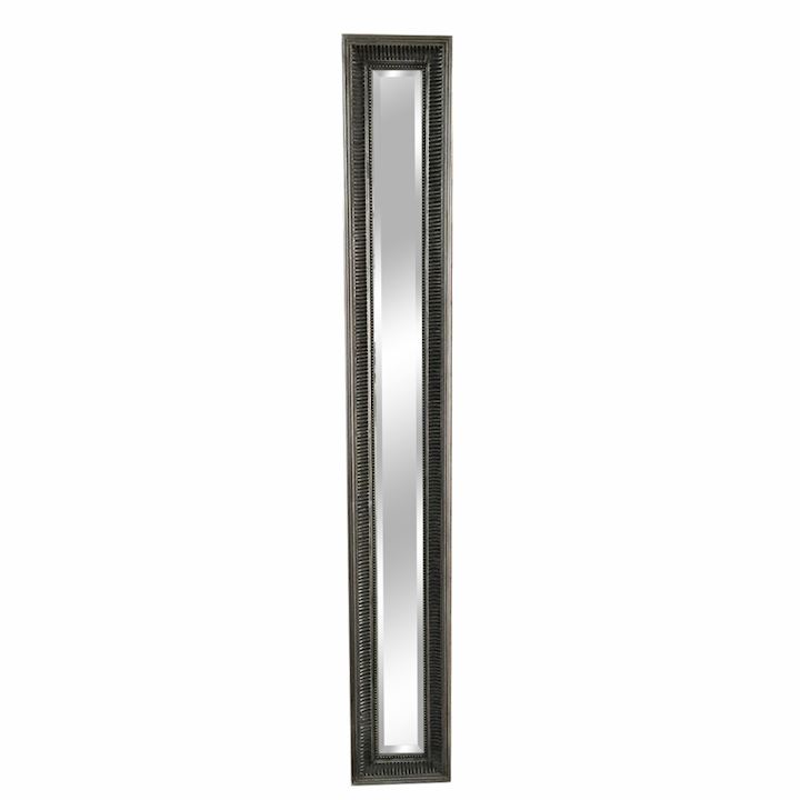 A/Q SILVER FRAME MIRROR 19x135cm