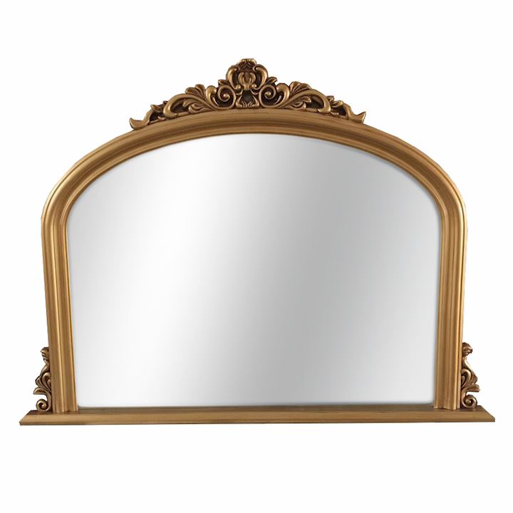 SPECIAL...A/Q GOLD MANTLE MIRROR 121x90cm