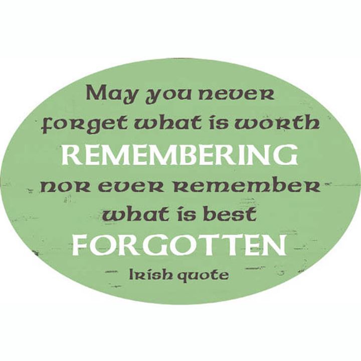 REMEMBER/FORGOTTEN OVAL PLAQUE