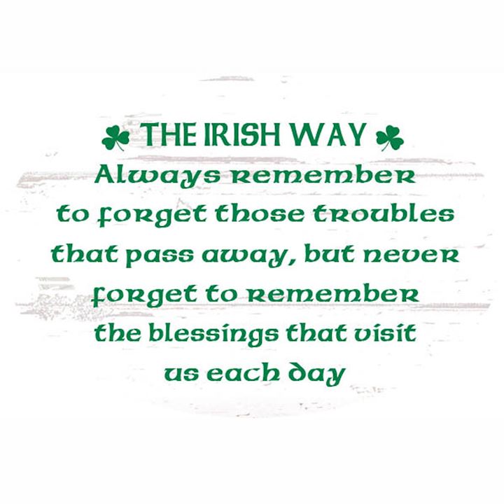 THE IRISH OVAL PLAQUE
