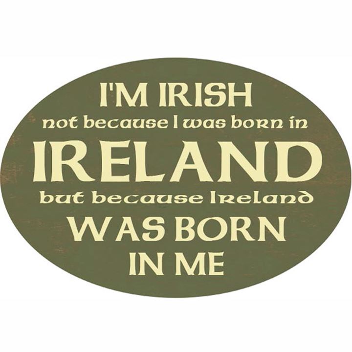  BORN IN ME OVAL PLAQUE