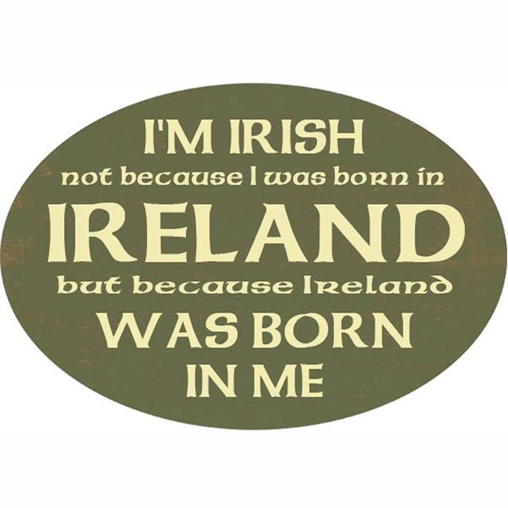  BORN IN ME OVAL PLAQUE