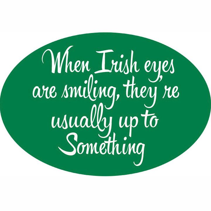IRISH EYES OVAL PLAQUE
