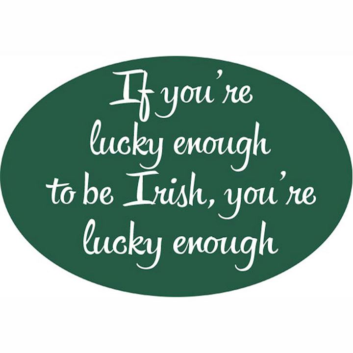 LUCKY ENOUGH OVAL PLAQUE