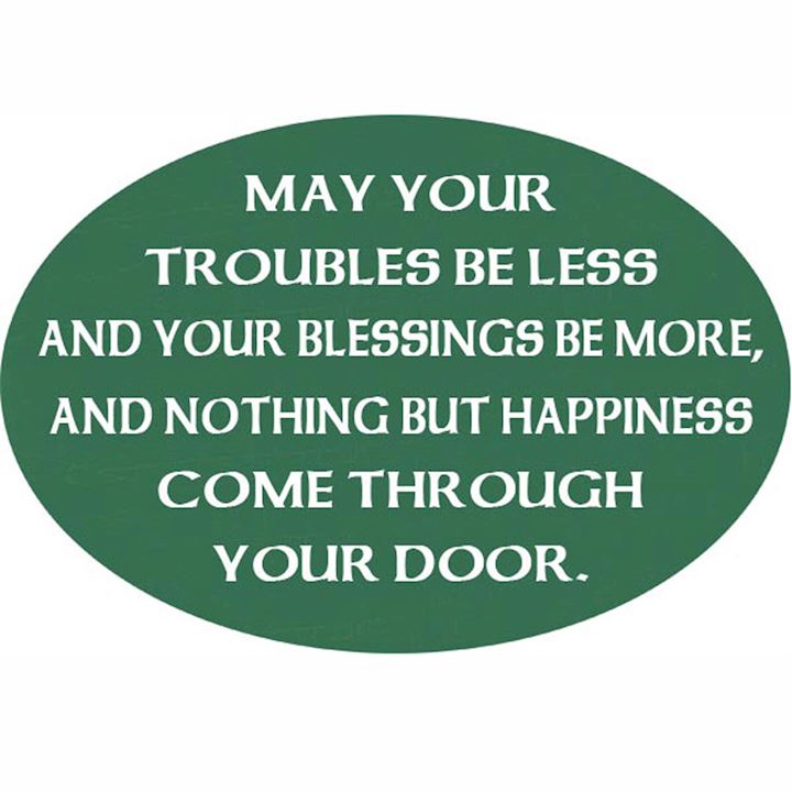 TROUBLES BE LESS OVAL PLAQUE