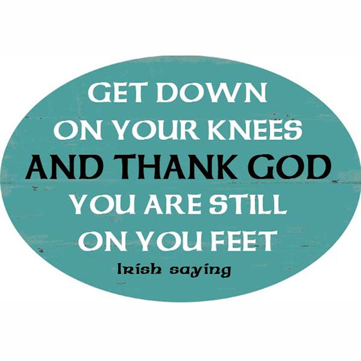 THANK GOD OVAL PLAQUE