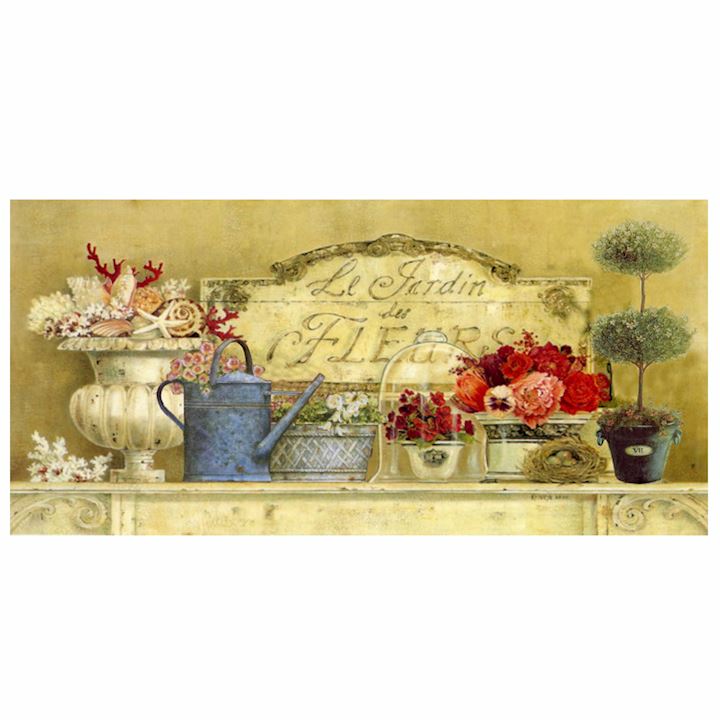 SPECIAL...LE JARDIN DE FLEURS CANVAS 79x38cm