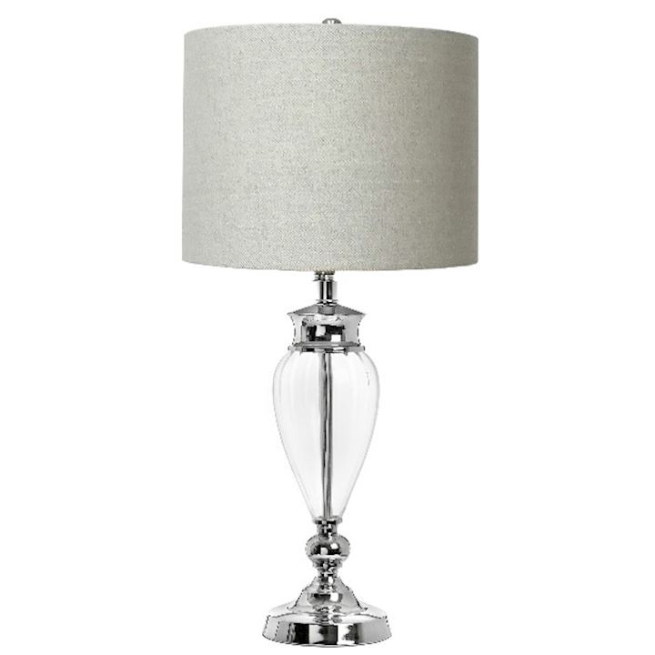 LUCCA GLASS TABLE LAMP 76cm