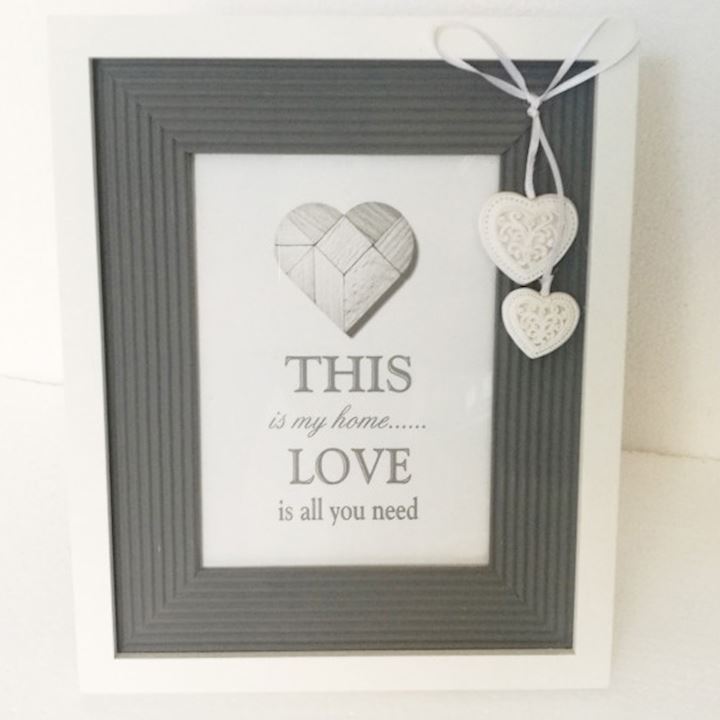 SPECIAL...GREY/WHITE 4x6 PHOTO FRAME