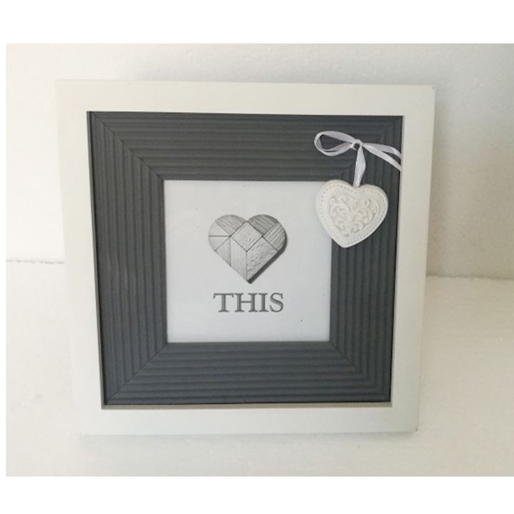 SPECIAL...GREY/WHITE 4x4 PHOTO FRAME